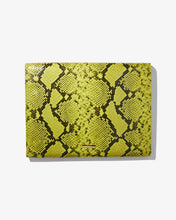 Load image into Gallery viewer, 13&quot; Laptop Clutch - Neon Green Python
