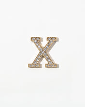 Load image into Gallery viewer, Clear Crystal Embellished Metal Alphabet Sticker

