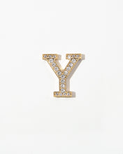 Load image into Gallery viewer, Clear Crystal Embellished Metal Alphabet Sticker
